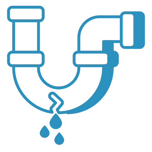 Burst pipes icon